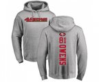 San Francisco 49ers #81 Terrell Owens Ash Backer Pullover Hoodie