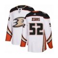 Anaheim Ducks #52 Trevor Zegras Authentic White Away Hockey Jersey