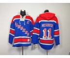 New York Rangers #11 Mark messier blue[pullover hooded sweatshirt patch C]