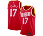 Houston Rockets #17 PJ Tucker Swingman Red Hardwood Classics Finished Basketball Jersey