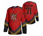 Vegas Golden Knights #71 William Karlsson 2021 Red Reverse Retro Stitched Hockey Jersey