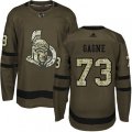 Ottawa Senators #73 Gabriel Gagne Authentic Green Salute to Service NHL Jersey
