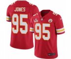 Kansas City Chiefs #95 Chris Jones Red 2021 Super Bowl LV Jersey