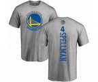Golden State Warriors #4 Omari Spellman Ash Backer T-Shirt