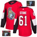 Ottawa Senators #61 Mark Stone Authentic Red Fashion Gold NHL Jersey