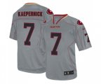San Francisco 49ers #7 Colin Kaepernick Elite Lights Out Grey Football Jersey