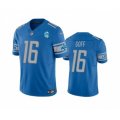 Detroit Lions #16 Jared Goff Blue 2023 F.U.S.E. 90th Anniversary Vapor Untouchable Limited Stitched Jersey