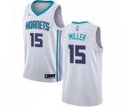 Charlotte Hornets #15 Percy Miller Authentic White Basketball Jersey - Association Edition
