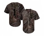 San Francisco Giants #1 Kevin Pillar Authentic Camo Realtree Collection Flex Base Baseball Jersey