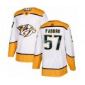 Nashville Predators #57 Dante Fabbro Authentic White Away Hockey Jersey