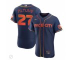 Houston Astros #27 Jose Altuve Navy City Edition 2022 Flex Base Stitched Baseball Jersey