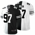 San Francisco 49ers #97 Nick Bosa Black White Limited Split Fashion Football Jersey