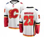 Calgary Flames #23 Sean Monahan Fanatics Branded White Away Breakaway Hockey Jersey