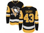 Adidas Pittsburgh Penguins #43 Conor Sheary Black Alternate Authentic Stitched NHL Jersey
