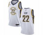 Indiana Pacers #22 T. J. Leaf Swingman White NBA Jersey - Association Edition