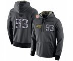 Tampa Bay Buccaneers #93 Ndamukong Suh Stitched Black Anthracite Salute to Service Player Performance Hoodie