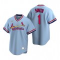 Nike St. Louis Cardinals #1 Ozzie Smith Light Blue Cooperstown Collection Road Stitched Baseball Jersey