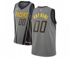 Indiana Pacers Customized Authentic Gray Basketball Jersey - City Edition