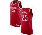 Houston Rockets #25 Robert Horry Authentic Red Road Basketball Jersey - Icon Edition