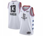 Houston Rockets #13 James Harden Swingman White 2019 All-Star Game Basketball Jersey