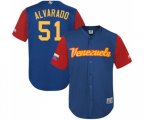 Venezuela Baseball #51 Jose Alvarado Royal Blue 2017 World Baseball Classic Replica Team Jersey