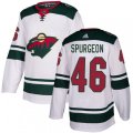 Minnesota Wild #46 Jared Spurgeon White Road Authentic Stitched NHL Jersey