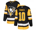 Adidas Pittsburgh Penguins #10 Ron Francis Premier Black Home NHL Jersey