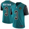 Jacksonville Jaguars #3 Brad Nortman Teal Green Team Color Vapor Untouchable Limited Player NFL Jersey