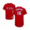 Texas Rangers #16 Scott Heineman Red Alternate Flex Base Authentic Collection Baseball Player Jersey
