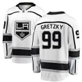 Los Angeles Kings #99 Wayne Gretzky Authentic White Away Fanatics Branded Breakaway NHL Jersey