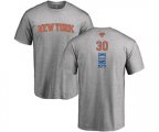 New York Knicks #30 Bernard King Ash Backer T-Shirt