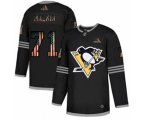 Pittsburgh Penguins #71 Evgeni Malkin Black USA Flag Limited Hockey Jersey