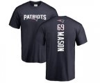 New England Patriots #69 Shaq Mason Navy Blue Backer T-Shirt