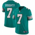 Miami Dolphins #7 Brandon Doughty Aqua Green Alternate Vapor Untouchable Limited Player NFL Jersey