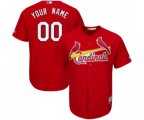 St. Louis Cardinals Customized Replica Red Alternate Cool Base Baseball Jersey