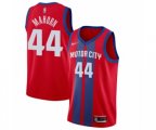 Detroit Pistons #44 Rick Mahorn Authentic Red Basketball Jersey - 2019-20 City Edition