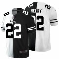 Tennessee Titans #22 Derrick Henry Black White Limited Split Fashion Football Jersey