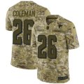 Atlanta Falcons #26 Tevin Coleman Limited Camo 2018 Salute to Service NFL Jersey