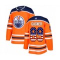 Edmonton Oilers #89 Sam Gagner Authentic Orange USA Flag Fashion Hockey Jersey