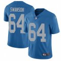 Detroit Lions #64 Travis Swanson Limited Blue Alternate Vapor Untouchable NFL Jersey