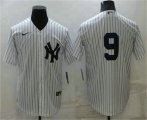 New York Yankees #9 Roger Maris White No Name Stitched MLB Nike Cool Base Throwback Jersey
