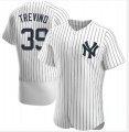 New York Yankees #39 Jose Trevino White Stitched MLB Flex Base Nike Jersey