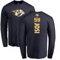 Nashville Predators #59 Roman Josi Navy Blue Backer Long Sleeve T-Shirt
