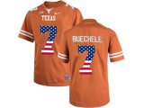 2016 US Flag Fashion-2016 Men's Texas Longhorns Shane Buechele #7 College Football Limited Jersey - Brunt Orange