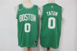 Boston Celtics #0 Jayson Tatum Green 75th Anniversary Diamond 2021 Stitched Jersey
