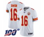Kansas City Chiefs #16 Len Dawson White Vapor Untouchable Limited Player 100th Season Football Jersey