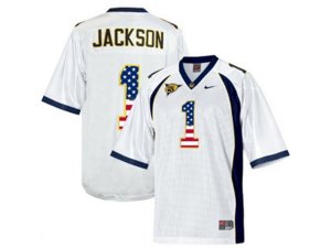 2016 US Flag Fashion Men\'s California Golden Bears DeSean Jackson #1 College Football Jersey - White