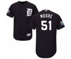 Detroit Tigers #51 Matt Moore Navy Blue Alternate Flex Base Authentic Collection Baseball Jersey