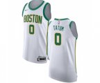 Boston Celtics #0 Jayson Tatum Authentic White Basketball Jersey - City Edition