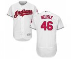 Cleveland Indians #46 Matt Belisle White Home Flex Base Authentic Collection Baseball Jersey